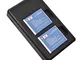 DSTE NB-6L Batteria di ricambio (2 pacchetti) e caricatore rapido doppio Compatibile per C...