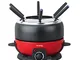 H.Koenig ALP1800 Macchina per Fonduta Elettrica 6 Forchette,2L,Cioccolata,Bourguignonne,Fo...