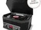 ION Audio Octave LP - Giradischi Impianto Stereo con Casse, Radio, Bluetooth, Registratore...