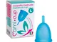 Coppetta Mestruale Mamicup in Silicone Medicale Certificato FDA MADE IN ITALY (L, TURCHESE...