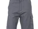 CHEMAGLIETTE! Pantaloncini da Lavoro Uomo Bermuda Misto Cotone Shorts Multi Tasche JRC Tol...