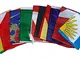 R&F srls 10 Bandiera del Mondo Tessuto Misura Standard 90 X 150 cm