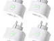 Presa Intelligente WiFi Smart Plug 16A 3680W, Funzione Timer, Compatibile con SmartThings,...