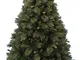 Salone Negozio Online Albero di Natale PALMALUX CM.210 Rami PVC AD Aghi Base CM.155 Intern...