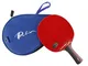 Palio 3 Star - Racchetta da ping pong con custodia, HK1997, gomma Biotech approvata dall'I...