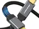 Uzanpie Cavo USB4 Compatibile con Thunderbolt 4/3, 40Gbps/0.8M Cavo USB4.0 Supporto 100W R...