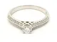 Anello di fidanzamento con diamante rotondo da 0,70 carati, 100% naturale, certificato nel...