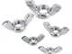 Confezione da 10 pezzi M3-M8 acciaio inox SS316 dado a farfalla DIN315 Kit dadi a farfalla...