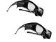 2 occhiali Hi-SHOCK DLP Pro 7G"Black Diamond" | DLP Link 3D per tutti i proiettori DLP 3D...