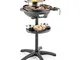 KLARSTEIN Grillpot - Griglia Elettrica Multifunzione 1600W Griglia in Piedi da Tavolo 40cm...