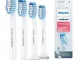 Philips Sonicare HX6054/07 Pack da 4 Testine di Ricambio S Sensitive per Spazzolino Elettr...