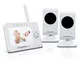 BabySense Video Baby Monitor Schermo da 3,5 pollici con 2 telecamere: dotato di visione no...