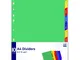 Jam Paper A-Z - Divisori in plastica, formato A4, multicolore, 10 divisori