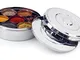 Zinel - Scatola per spezie/Masala Dabba con 7 compartimenti e 2 coperchi in Acciaio Inox,...