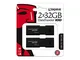 Kingston DataTraveler 100 G3-DT100G3/32GB-2P, USB 3.0, PenDrive, 32 GB, 2 Pezzi, Nero