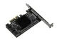 Scheda PCIe 3.0 4X con 10 porte SATA 6G. Chipset ASM1166 e JMB575. Squadre High e Low Prof...