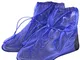 PERLETTI Copriscarpe Impermeabili in PVC - Resistenti e riutilizzabili - Copriscarpa con S...