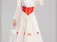 Magic Box Costume da Donna Bianco Jolly Holiday Mary Poppins Small (UK 8-10)