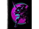 Retro Eva Face Neon Genesis Evangelion Spiral Notebook