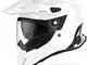 AIROH Commander, CM14 Casco per Moto Unisex adulto, XL, bianco