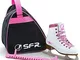 Sfr Skates SFR008, Set per Pattini da Ghiaccio Unisex Bambini, Bianco, 34
