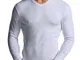 Navigare N. 3 T-Shirt Uomo Scollo A V M/L con Polsino Underwear in Cotone Interlock GARZAT...