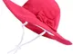 Cappello da sole per bambina, con protezione dai raggi UV, arco con lacci e protezione per...
