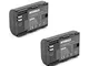 INTENSILO 2x batteria compatibile con Canon EOS R6, Ra fotocamera, Digicam, DSLR (2000mAh,...