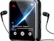 Lettore MP3 da 32 GB con Bluetooth 5.0 Lettore MP3 portatile a schermo intero con altoparl...