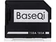 BaseQi Ninja Stealth Drive 103A Adattatore Micro SD Alluminio argento edge per MacBook Air...
