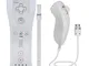 TechKen 2 In 1 Telecomando per Wii Motion Plus Remote Game Controller e Nunchuk Controller...