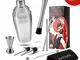 NATUMO - Shaker Cocktail In Acciaio Inox. Kit Barman Completo, Set Professionale Da 8 Pezz...