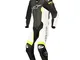 Alpinestars Missile Leather Suit 1 Pc - Tech-Air Compatible Nero Bianco Giallo Fluo 56