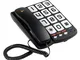 Topcom TS-6650 Sologic T101 Telefono con Grandi Tasti, compatibile con apparecchi  acustic...