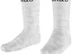 Briko Medium Socks 13 cm Calzini Ciclismo, Unisex Adulto, Bianco, S