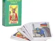 Set di Carte dei Tarocchi, Mazzo di 78 Carte dei Tarocchi con Ologrammi, Carte dei Tarocch...