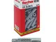 Fischer 50 Tasselli UX con vite, 8 x 50 mm, per Muro pieno, Mattone Forato, Cartongesso, 5...