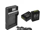 Turpow NP-W126 - 2 batterie e caricatore LCD compatibile con Fujifilm X100F X-A1 X-A2 X-A3...