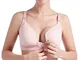 LiQinKeJi8 Reggiseno per Allattamento Raccolto Anti-rilassamento Senza Anello in Acciaio C...