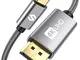 Silkland USB C DisplayPort 2M (4K@60Hz, 2K@144Hz, 2021 Updated), Cavo USB C a DisplayPort...