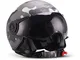 MOTO Helmets® H44 „Camouflage“ · Casco · Jet omologato Moto Demi-Jet Vintage Scooter Motor...