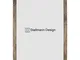 Stallmann Design, cornice “New Modern”, 10 x 15 cm, colore bianco, din A4 e 60 altri forma...