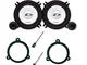 Kit 4 Casse SXE 1350S Per Renault Clio Con Adattatori E Supporti Altoparlanti Alpine Predi...