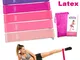 Victoper Fitness [Set di 5] Banda Elastica, Bande, 5 Livelli di Resistenza per Yoga, Pilat...