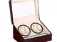 Watch winder Scatola orologio a carica automatica in legno per 4+6 orologi da polso