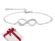 Bracciale da Donna in zirconi cubici 925 Gioielli in Argento Sterling per Donna Ragazza,Si...