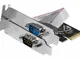 Scheda PCI 2 porte seriale DB9 Low profile.