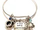 giulyscreations Bracciale Bangle Alice in Wonderland Metallo Nichel Free Rigido Un Buon No...