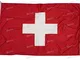Bandiera Svizzera 150x100cm in tessuto nautico antivento da 115g/m²,bandiera elvetica 150x...