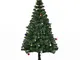 HOMCOM Albero di Natale 150cm con 420 Rami in PVC Ignifughi, Albero di Natale con Decorazi...
